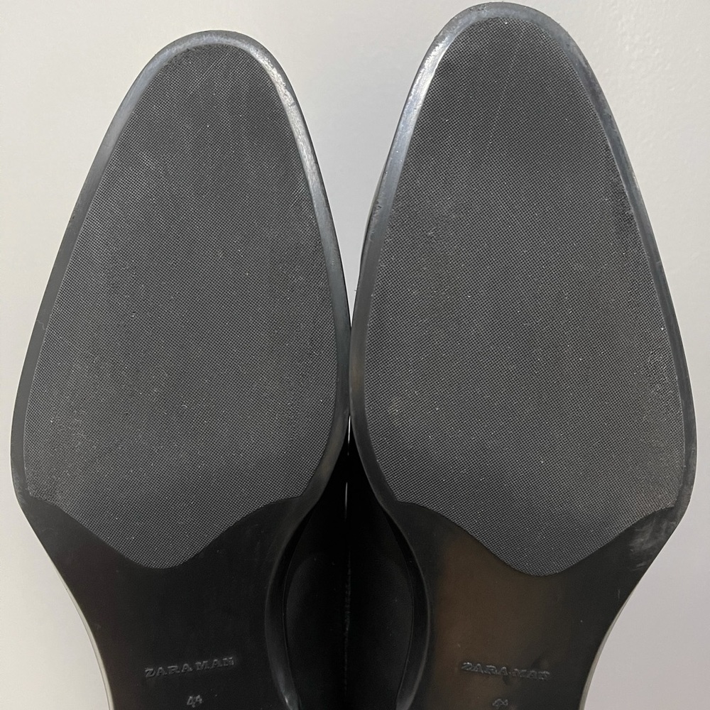 Stylish Black Zara Dress Shoes Sz 11 (44) - Picture 11 of 13